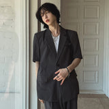 Made linen half blazer
