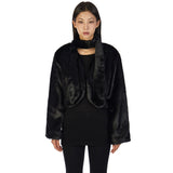 Evie scarf fur shearling jacket