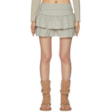 Duck tiered mini skirt