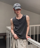 Dust Pigment Henley Sleeveless
