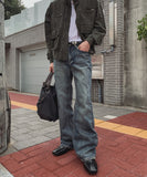 Greburn Washed Bootcut Denim