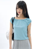 Cupid shirring 2-way tee