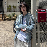 Wings Track Gradient Pinch Denim Jacket