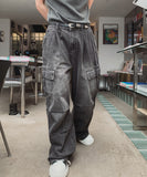Rex Cargo Parachute Denim Pants