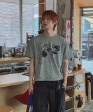 Riot Damage Punk Graphic Short Sleeve T-shirt
