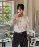 Soban epaulet crop long sleeve shirt