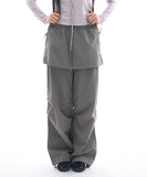 Forest skirt layered pants