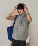 Seventh Lettering Hooded Zip-Up Vest