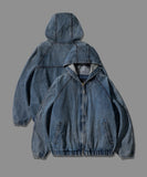 Aging Hood Denim Jacket