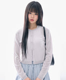 Connie see-through round cardigan