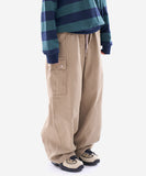 Baklava banding wide cargo pants