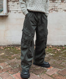 Forty Pigment Pintuck Wide Cargo Pants