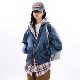 Bruno glossy hooded MA-1 jumper