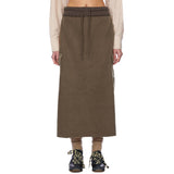 Verrer Cargo Brushed Long Skirt