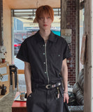 Verno Two-way Zip-up Half Shirt