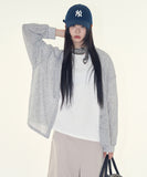 Bettie sheer button up hoodie