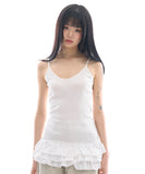 Leaf frill layered top