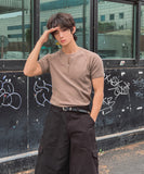 Wave Pig Half Zip Short Sleeve T-shirt