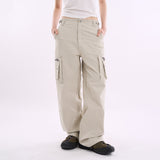 Structured utility cargo cotton pants