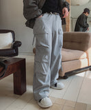 Himon Sweat Dart Pocket Cargo Wide Pants