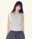 Emma check slim-fit shirt