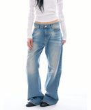 Vega washed denim pants