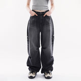 Milo snap wide denim pants