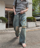 Kuda Damaged Wide Denim Pants