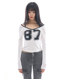 Calvia number crop tee
