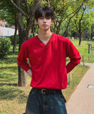 Solar Linen V-neck Knit