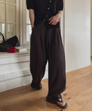 Royden Drape Two-Tuck Wide Slacks