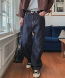 Dane raw wide denim