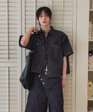 Bion Stitch Half Denim Shirt