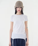 Dovia fold layered tee