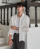 Mirow See-through Basic Long Sleeve Shirt