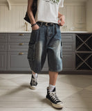 Vint Cargo Bermuda Denim Pants