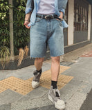 Breeze Cutoff Denim Bermuda Pants
