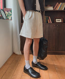 Luan Linen D-Ring Bermuda Shorts