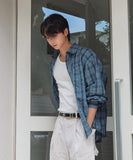 Pogny Crinkle Check Shirt