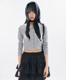 Lorric cropped button tee
