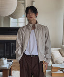 Kanden Belt High-Neck Leather Blouson