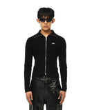 LOGO TWO WAY ZIP UP KNIT