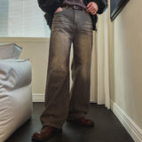 Luke Teen Grey Washed Denim Pants