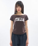 Italia applique raglan tee