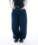 Oberon pintuck balloon denim pants