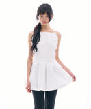 Mui pleated halter-neck one-piece