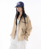 Oxford vintage zip-up work jacket