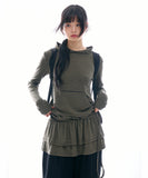 Sirocco hoodie wrap skirt set