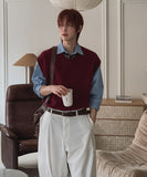 Conant Over Fit V-Neck Knit Vest