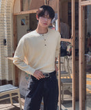 Cannon More Henley Neck Knit